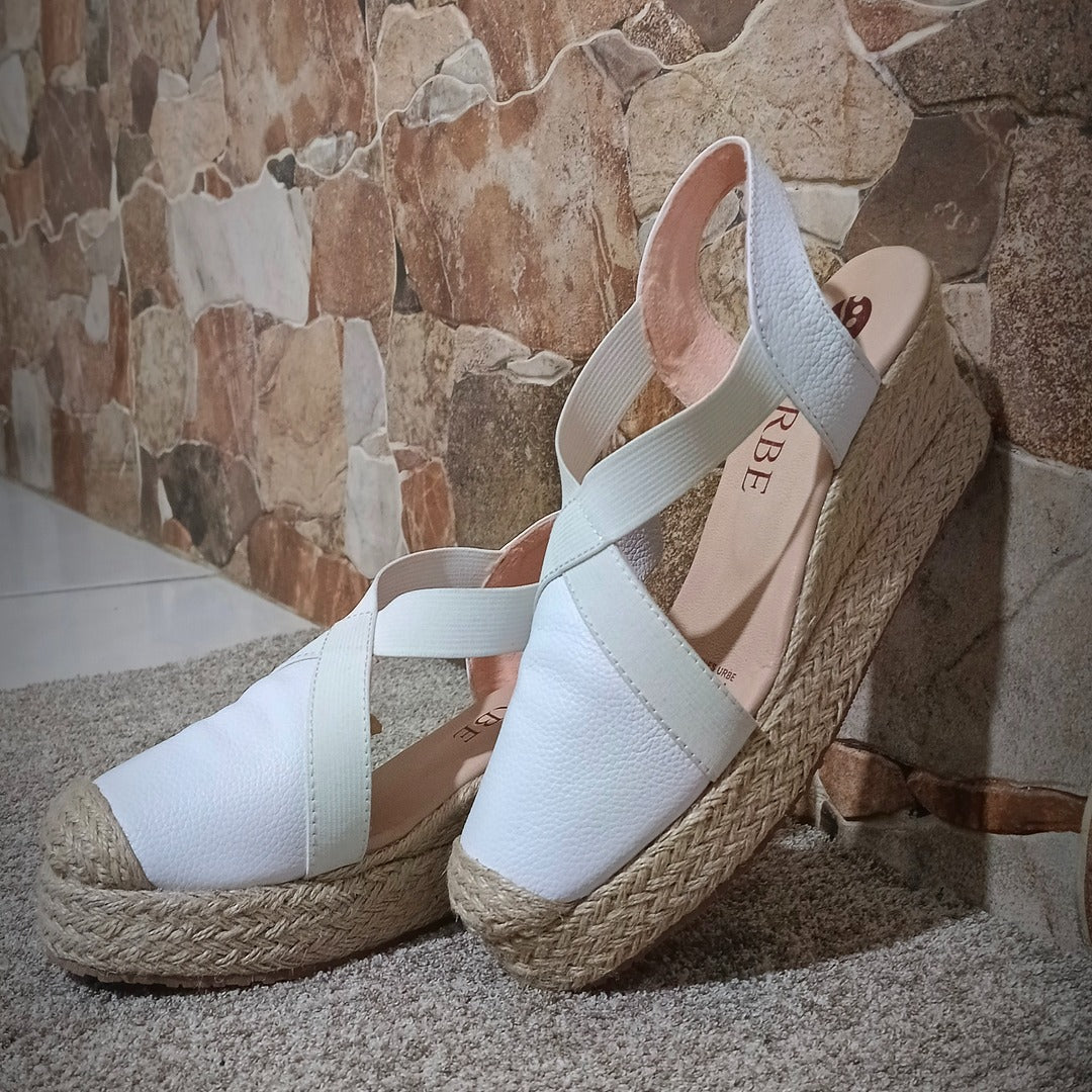 Alpargata Cuña Xioma Blanco